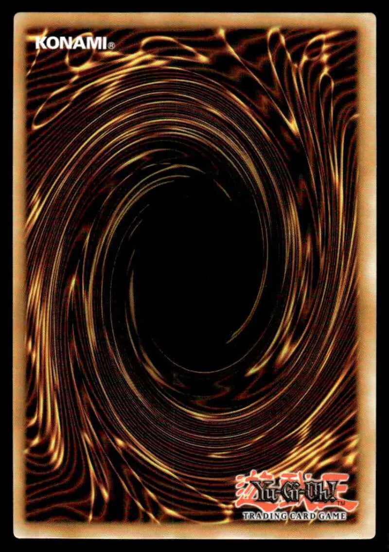 Back of Power of the Elements Life Extreme Yugioh trading card with brown gold vortex design