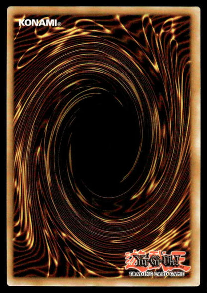 Back of Power of the Elements Life Extreme Yugioh trading card with brown gold vortex design