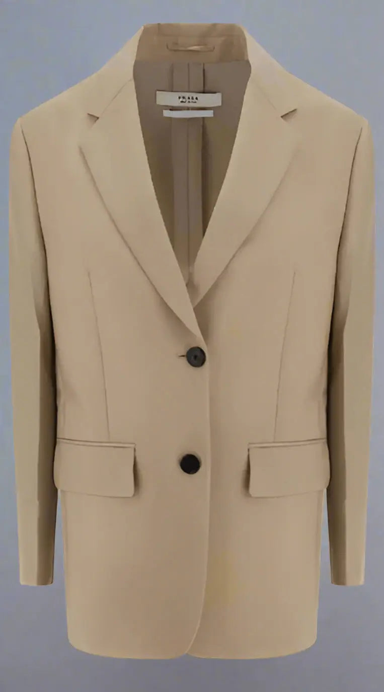 PRADA BEIGE WOMEN’S BLAZER JACKET - IT40 | M - Blazer