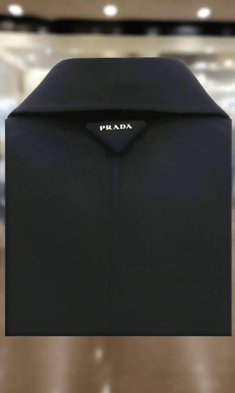 PRADA charcoal women’s double breasted virgin wool jacket ITALY - Jackets