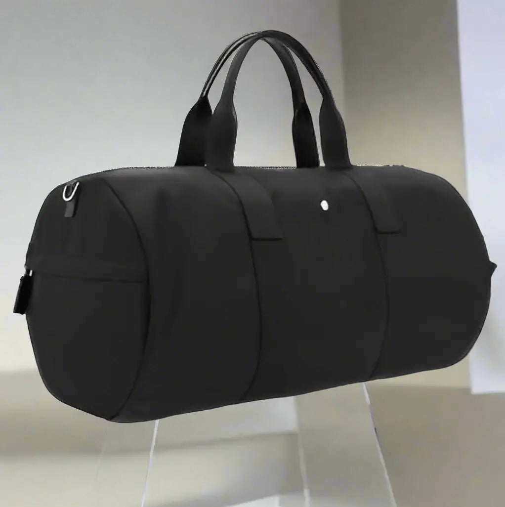 PRADA men’s black logoed duffle travel bag - Travel bags