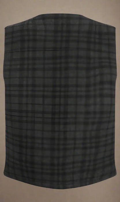 PRADA men’s dark plaid vest - IT50| L