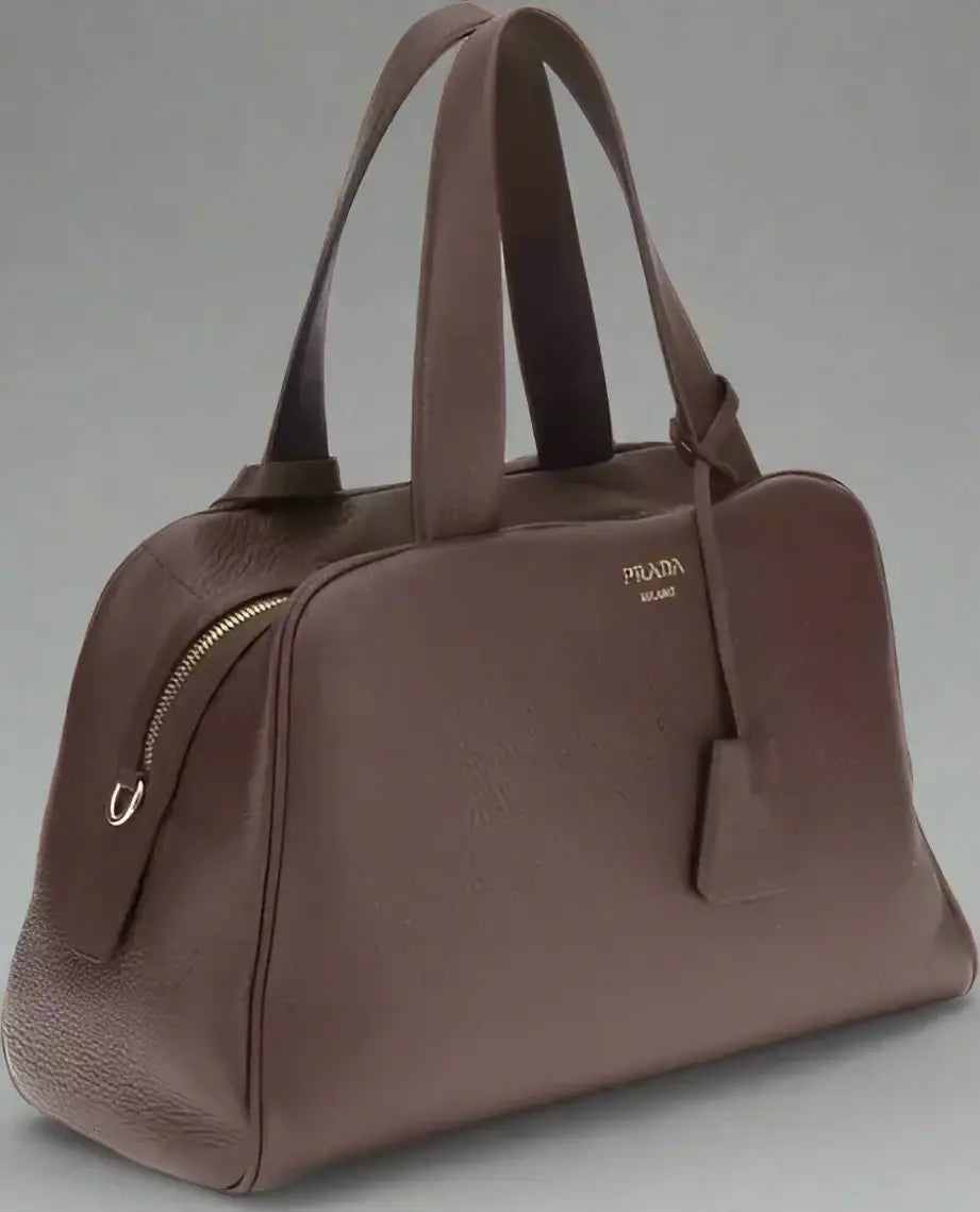PRADA women’s brown Leather Handbag | STORE 7994 - Handbags