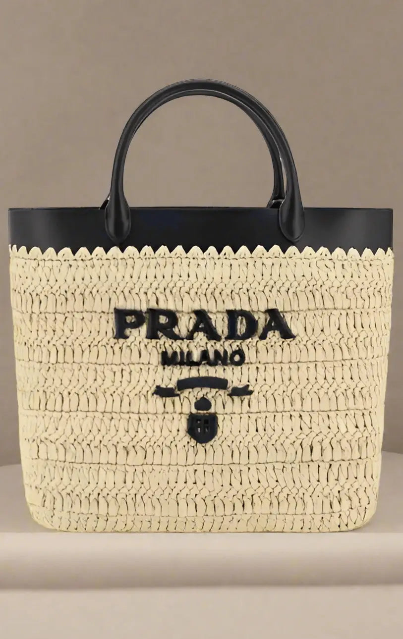PRADA Woven raffia Tote Bag - Tote Bag