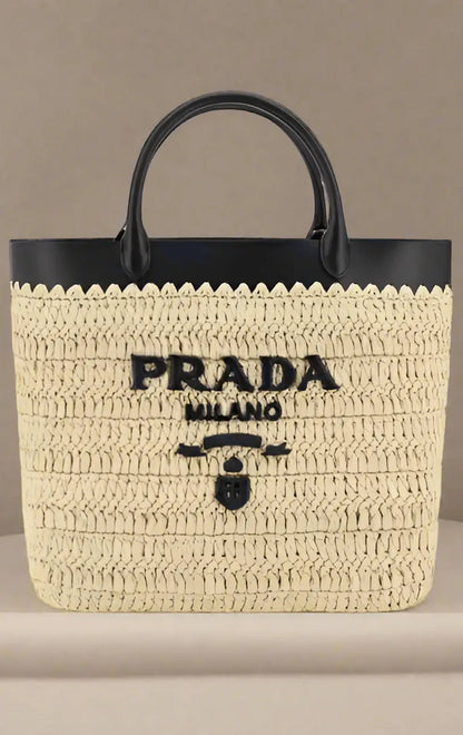 PRADA Woven raffia Tote Bag - Tote Bag
