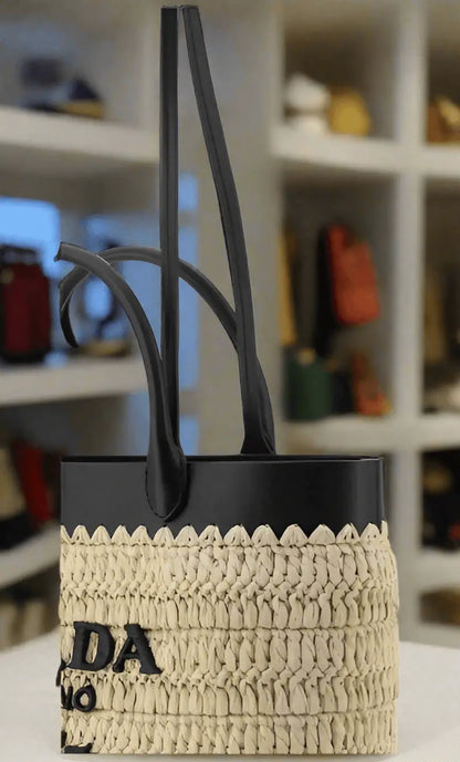 PRADA Woven raffia Tote Bag - Tote Bag