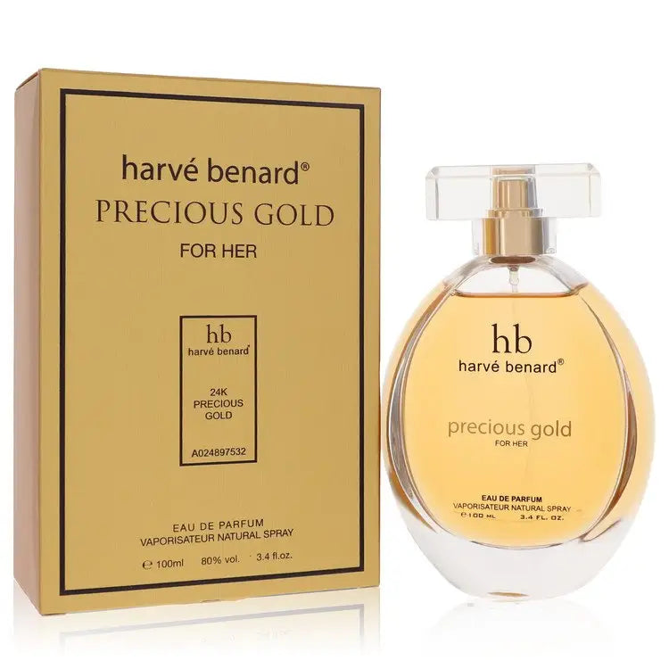 Precious Gold by Harve Benard - Eau De Parfum Spray 3.4 oz - Women / Medium - Eau De Parfum Spray 3.4 oz