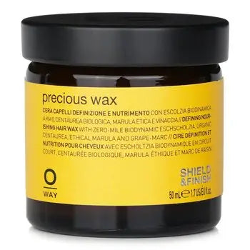 Jar of Precious Wax 50ml for defining and nourishing hair with organic black quinoa