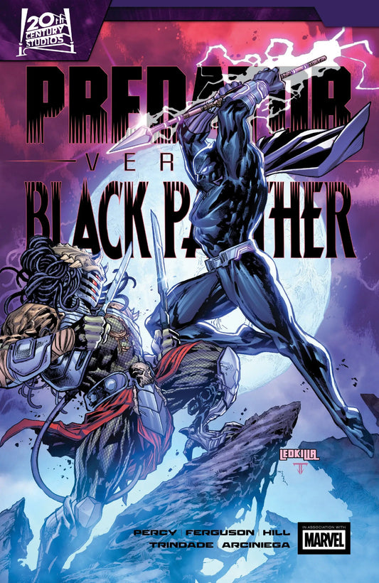 Comic book cover of Predator vs. Black Panther highlighting superhero battles
