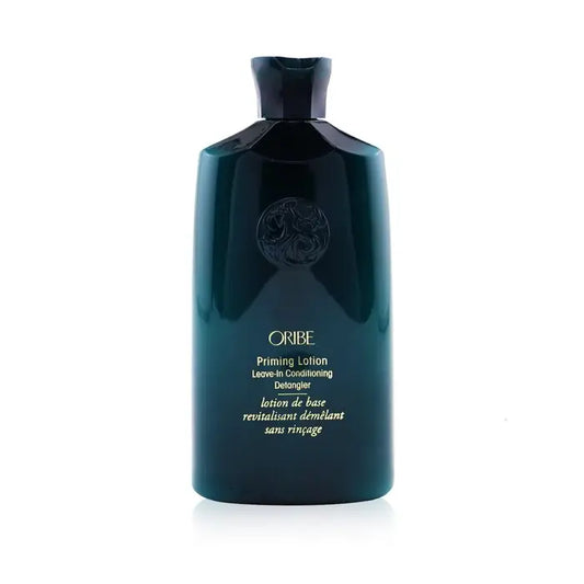 Oribe Priming Lotion Leave-in Conditioning Detangler in dark teal bottle 250ml 8.5oz