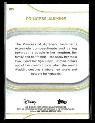? Princess Jasmine — 2025 Topps Chrome Disney #185 ? - Trading Card