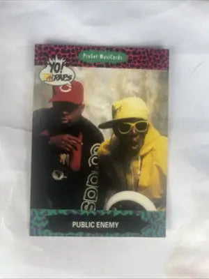Public Enemy trading card from Pro Set MusiCards Yo! MTV Raps #60 collectible series