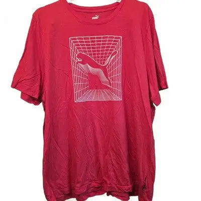 Puma 3XL Graphic Tee Red with 3D Logo READ DESCRIPTION