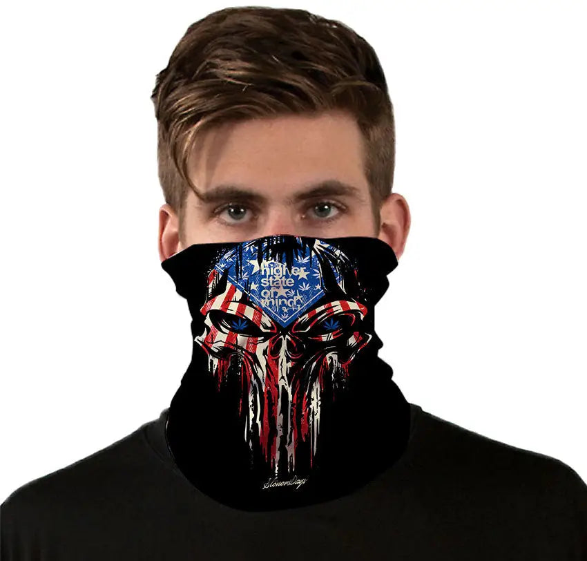 Punisher Red White and Blue Gaiter - Red White and Blue Gaiter