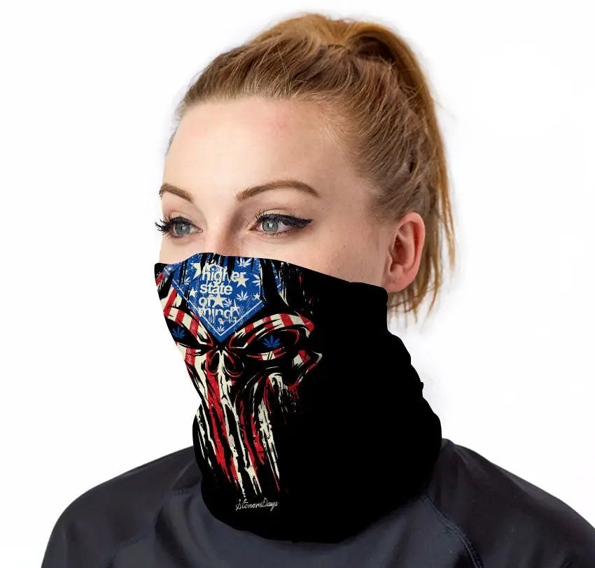 Punisher Red White and Blue Gaiter - Red White and Blue Gaiter