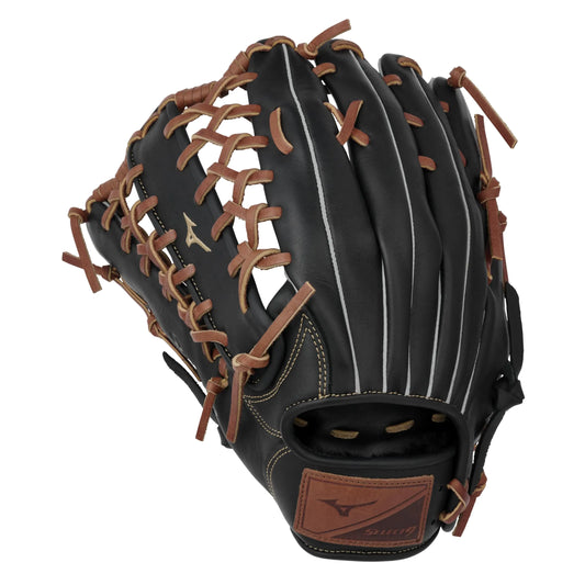 Mizuno GSN1250 Select 9 Outfield Baseball Glove 12.5"  Left Hand Throw BLACK-BROWN