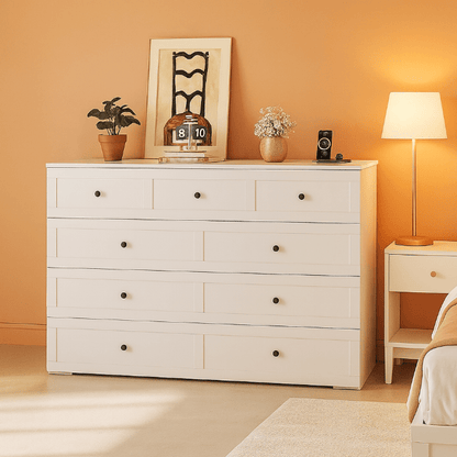 Queen Size Murphy Bed Cabinet with Storage Drawer & Charging Station-2