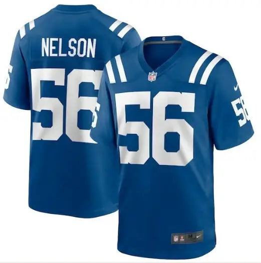Blue Indianapolis Colts Quenton Nelson #56 Nike Game Player Jersey with NELSON on back