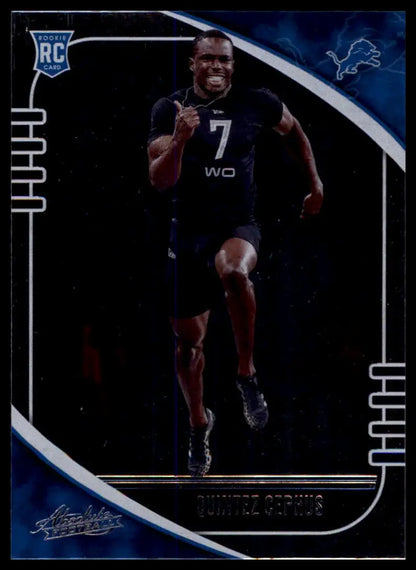 Football trading card for Quintez Cephus from Panini Absolute 2020 Rookie Series