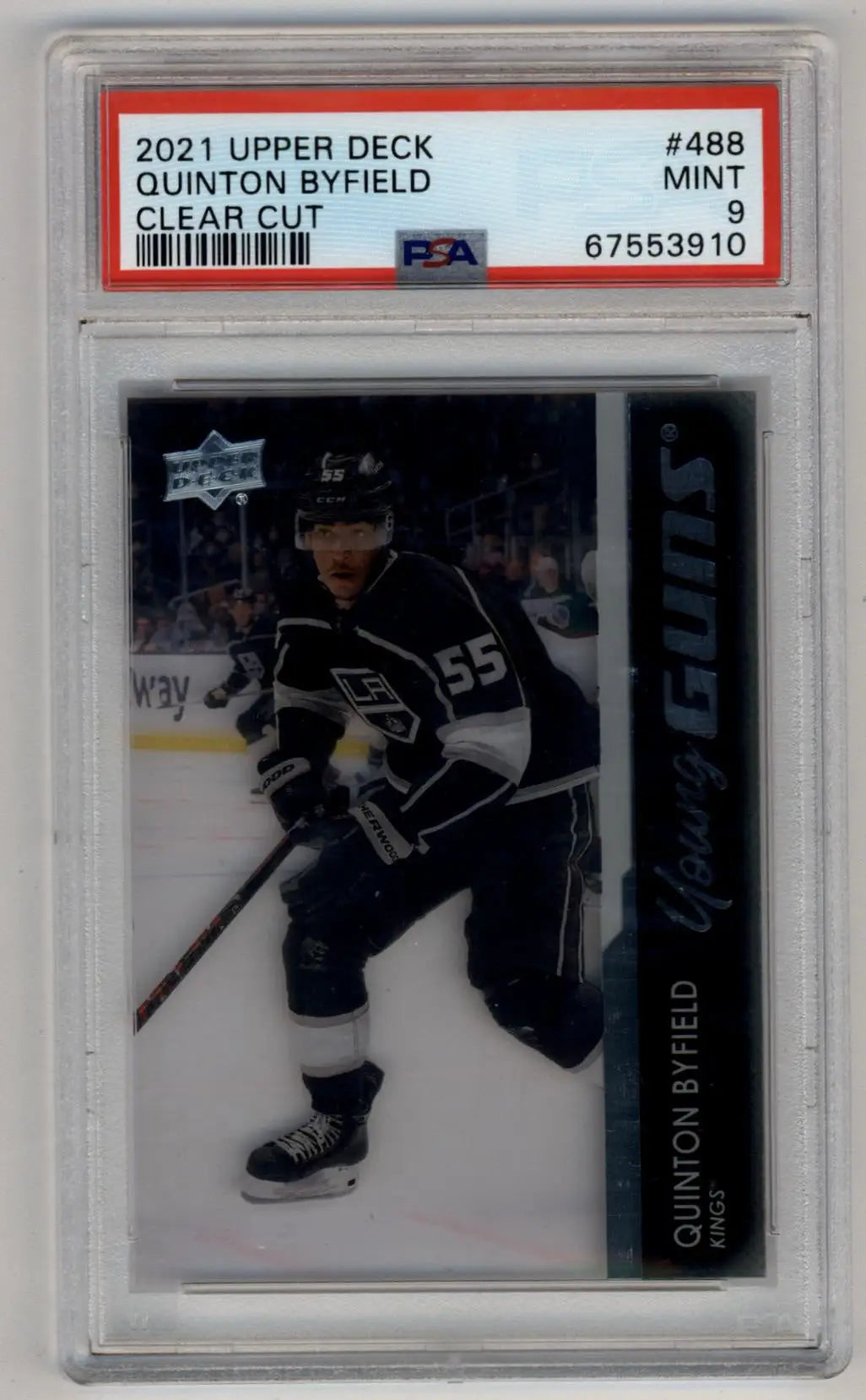Quinton Byfield 2021-22 Upper Deck Clear Cut #488 PSA 9 Mint - Singles