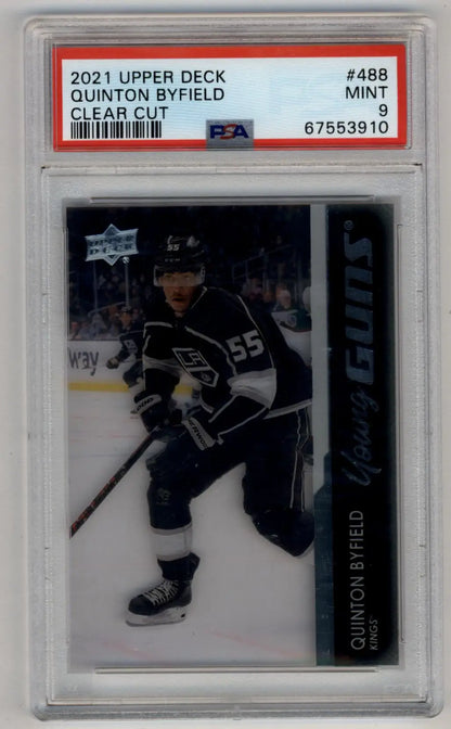 Quinton Byfield 2021-22 Upper Deck Clear Cut #488 PSA 9 Mint - Singles