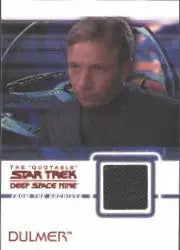 Trading card showcasing a Star Trek: Deep Space Nine character in a dark uniform costume card