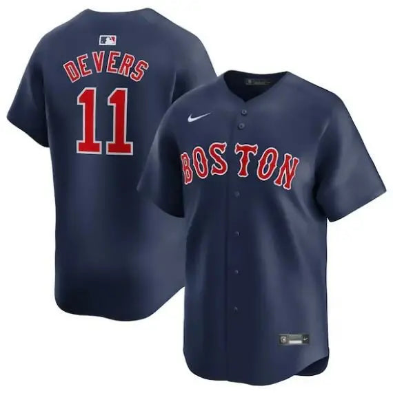 Navy blue Boston Red Sox Nike Alternate Limited Player Jersey featuring Rafael Devers