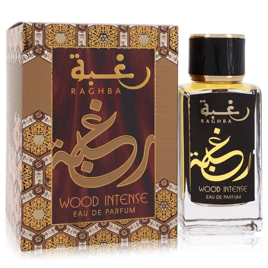 Raghba Wood Intense by Lattafa - Eau De Parfum Spray (Unisex) 3.4 oz - Women / Medium - Eau De Parfum Spray (Unisex)