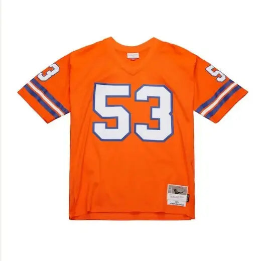 Orange Denver Broncos jersey with number 53 for Randy Gradishar 1978 Legacy Replica