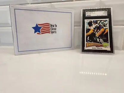 Rare 1975 Topps Dan Fouts rookie trading card from the San Diego Chargers