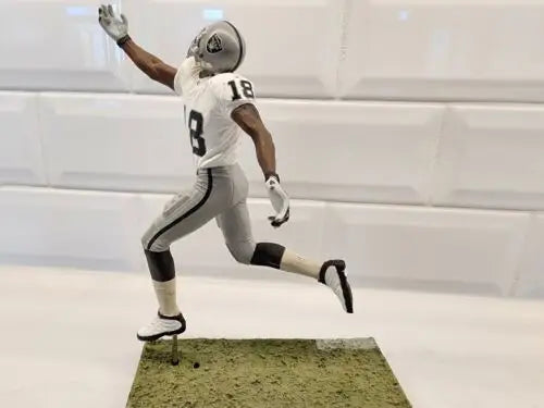 Rare McFarlane action figure of Randy Moss as a Raiders football player figurine