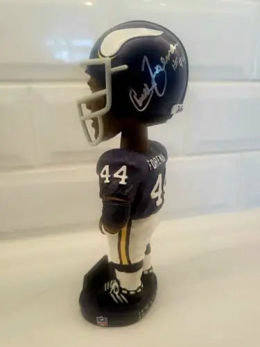 Autographed Chuck Foreman #44 Minnesota Vikings Bobblehead for NFL collectors