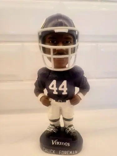 Autographed Chuck Foreman Vikings bobblehead from Rare NFL collection #367/1008