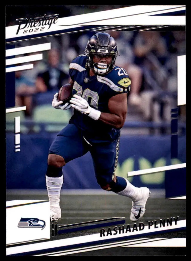 Rashaad Penny football card from Panini Prestige 2022 Seattle Seahawks collection