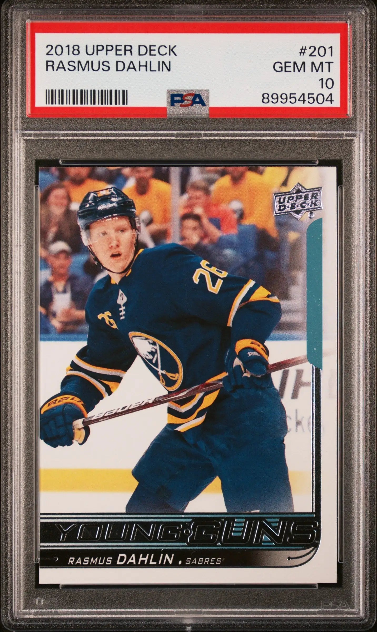 Rasmus Dahlin 2018 Upper Deck #201 PSA 10 Gem Mint - Singles