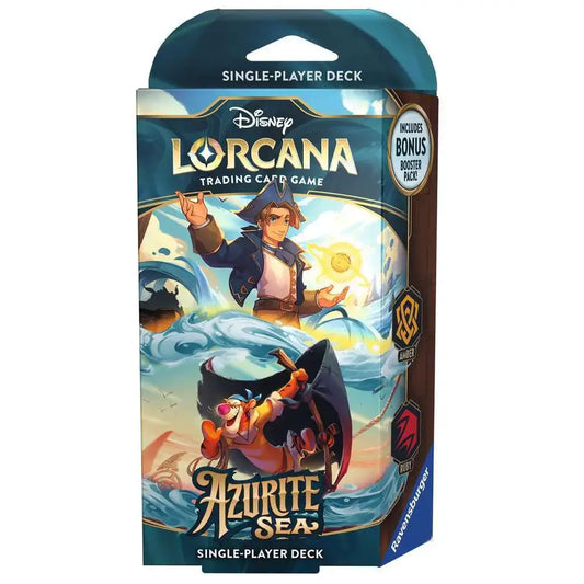 Disney Lorcana Azurite Sea single-player deck with original Disney artworks for ages 8+
