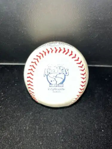 Autographed Rawlings OMLB 2001 Americas Baseball from Puerto Rico, Mexico, Venezuela