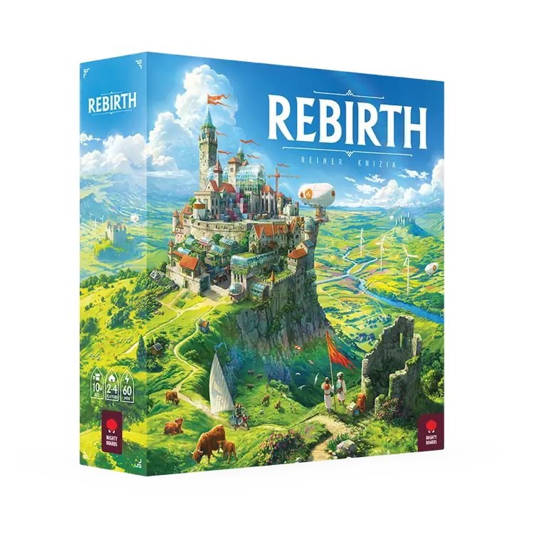 Rebirth Mighty Boards game box from Rebirth Mighty collection, engaging strategy gameplay