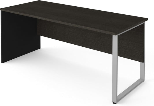 Rectangular Metal Leg Desk with Durable Laminate Surface-0