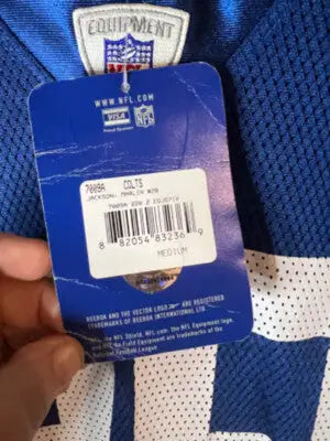 New Indianapolis Colts Reebok NFL On Field Jersey with original tags, size 28