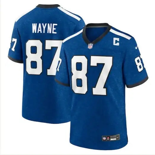 Blue Reggie Wayne Indianapolis Colts Nike Indiana Nights jersey with number 87 and name WAYNE