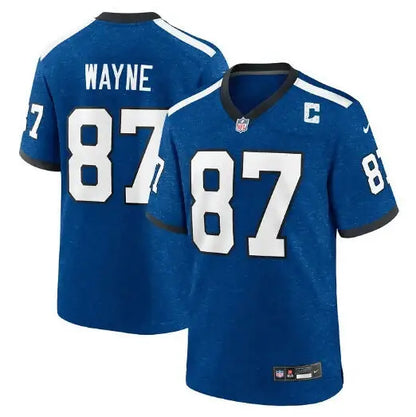Blue Reggie Wayne Indianapolis Colts Nike retired player game jersey with number 87