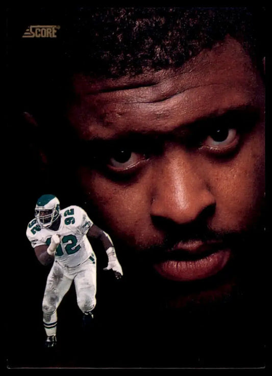 Reggie White 1991 Score football card featuring Philadelphia Eagles player on collectible card