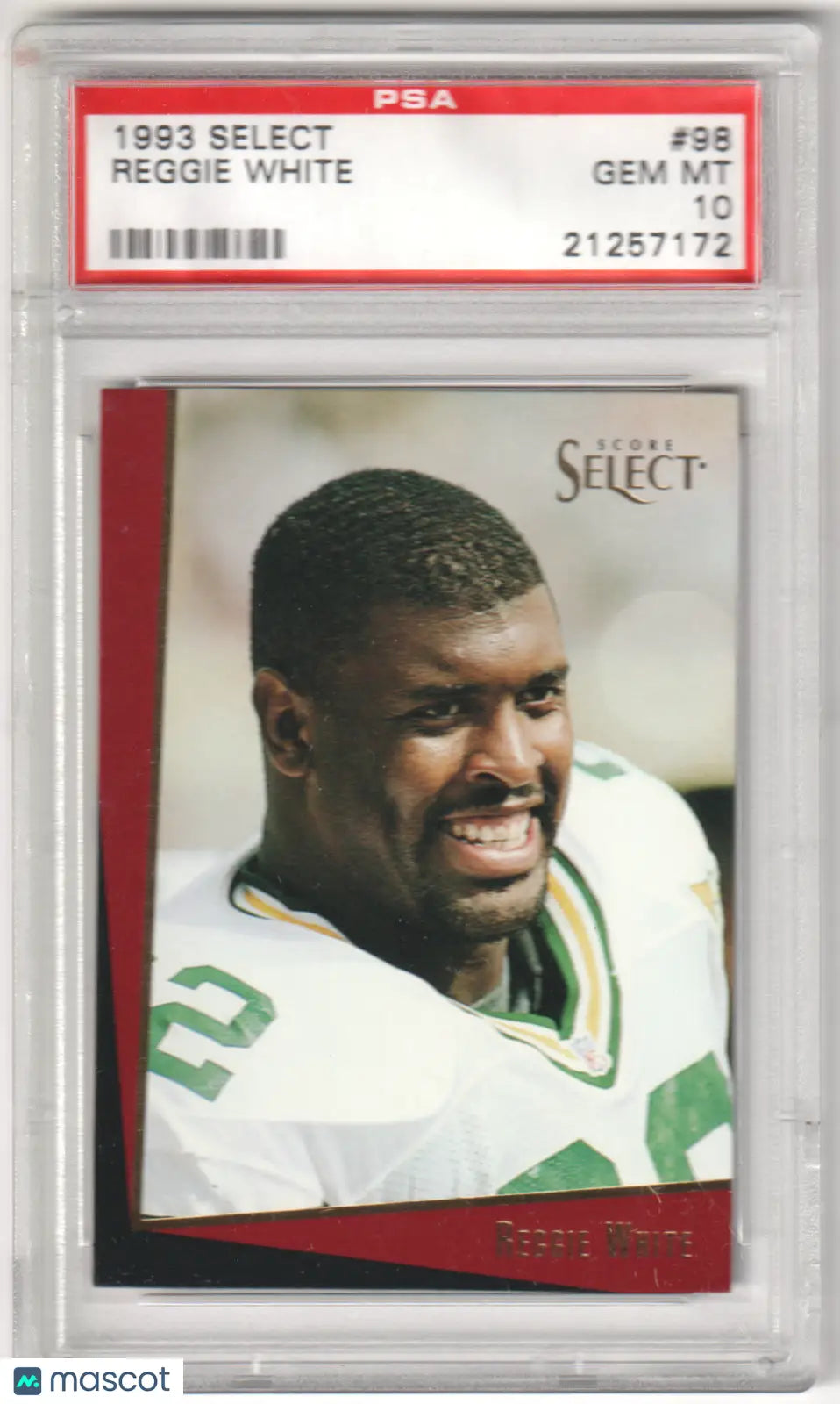 Columbia Hobby Reggie White 1993 Select Gem Mint PSA 10 football card image