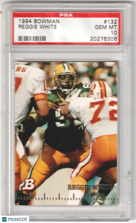 PSA-graded 1994 Bowman Reggie White football card Gem Mint 10 from Columbia Hobby