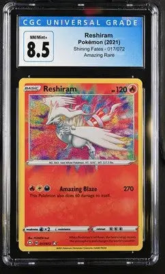 Reshiram #017/072 English CGC 8.5 2021 Pokémon Shining Fates