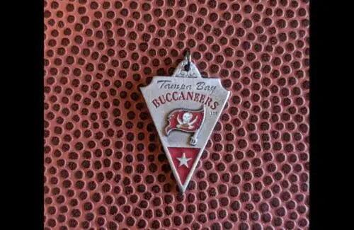 Retired Buccaneers Tampa Bay pewter pendant showcasing team spirit and style