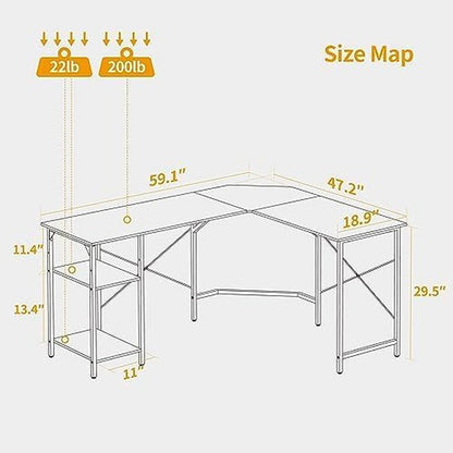 Reversible L Shaped Desk with Storage for Home Office-2