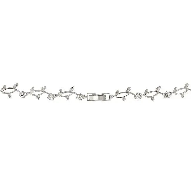 Rhodium Plated Vineyard Necklace - Necklaces