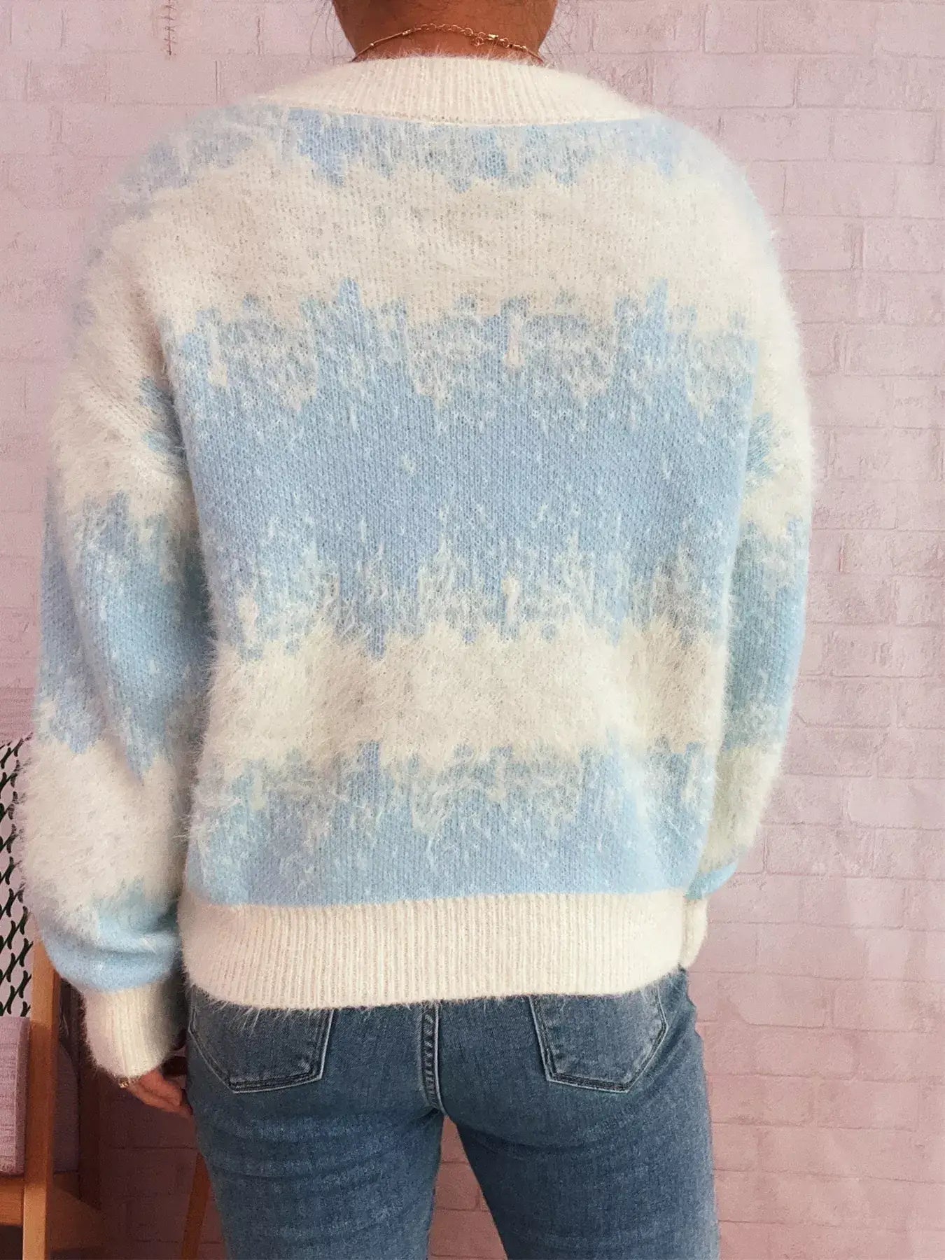 Ribbed Hem Button Up Cardigan - Cardigan